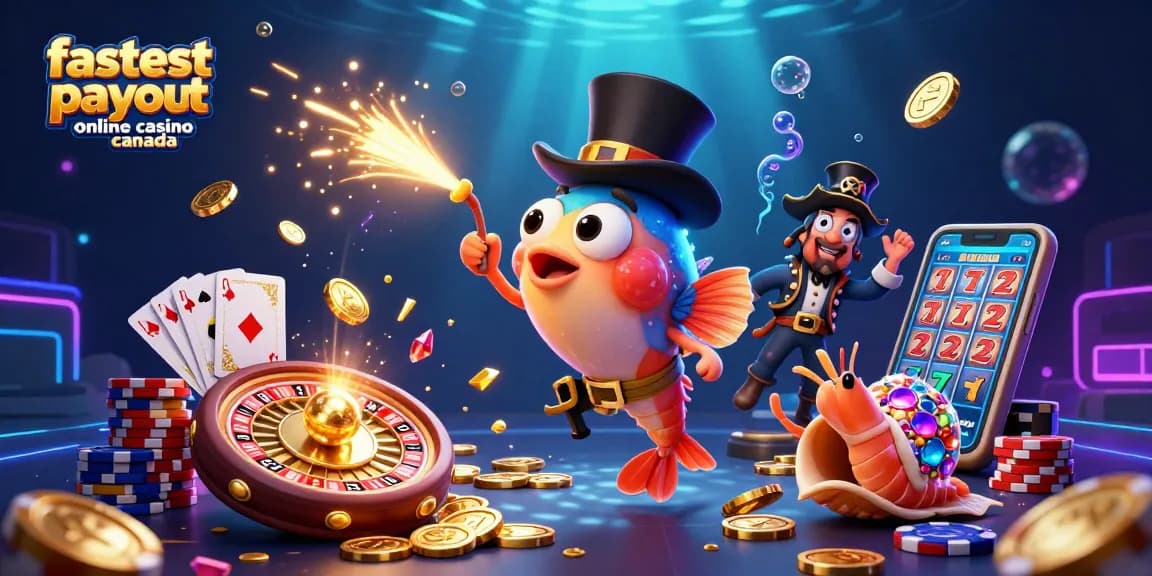 Experience the thrill at the fastest payout online casino Canada with lively characters and vibrant game elements.