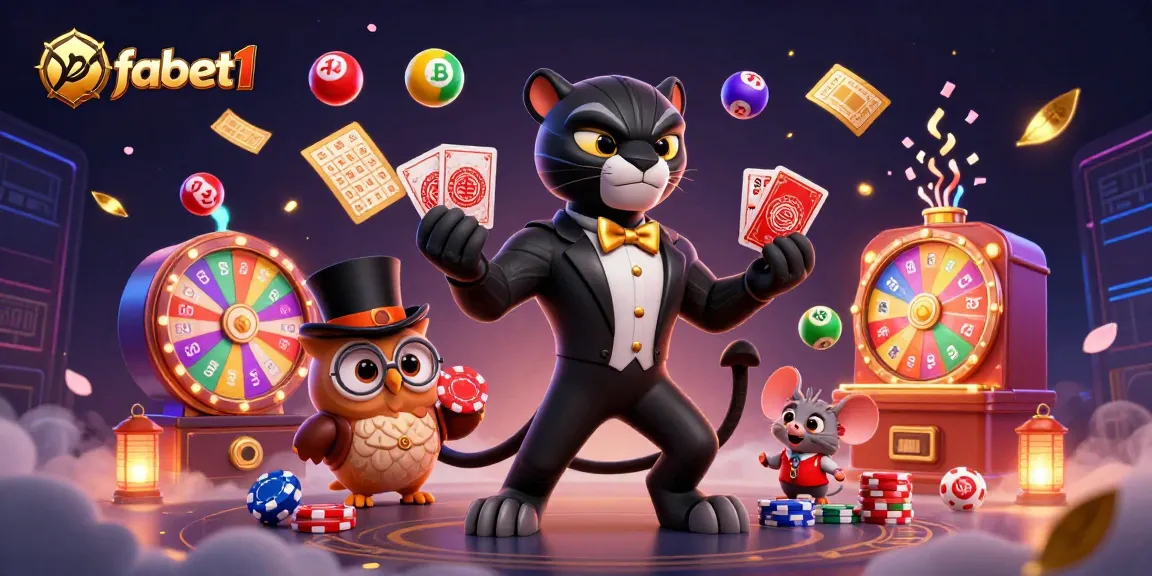 Engage with fabet1's thrilling gaming experience featuring a dynamic casino scene