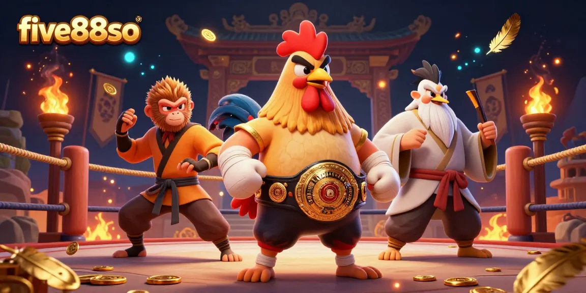 Engage in thrilling Muay Thai action with five88so while witnessing fierce characters and golden elements.
