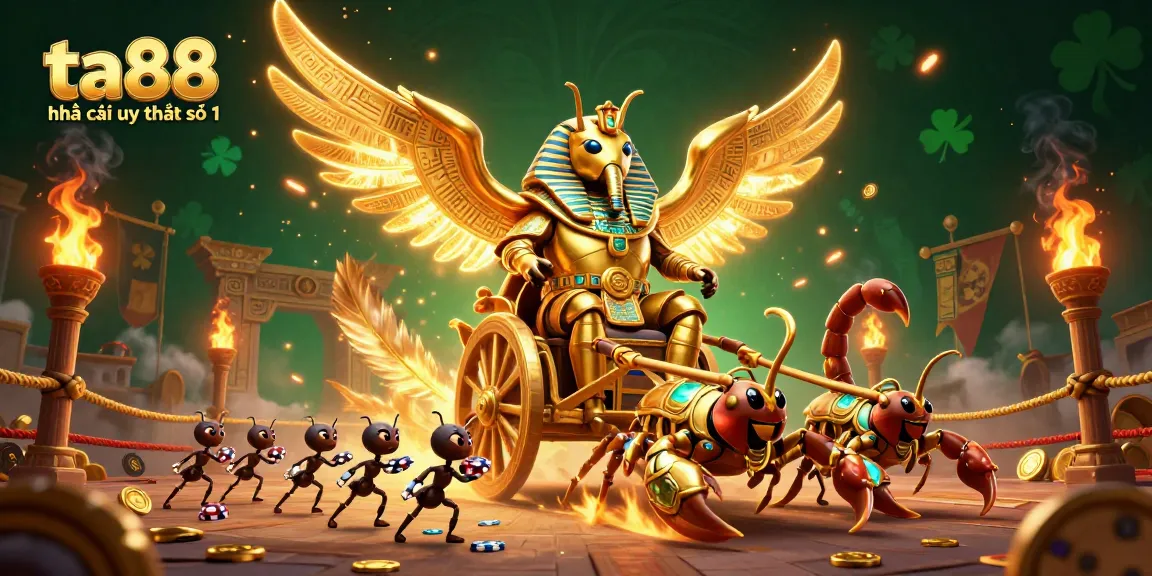 Bet Big with ta88 nhà cái uy tín số 1 in a lavish casino scene featuring a vibrant 3D illustration.